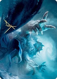 Cyclone Summoner Art Card (Gold-Stamped Signature) [Kaldheim: Art Series] | Empire Gaming NC