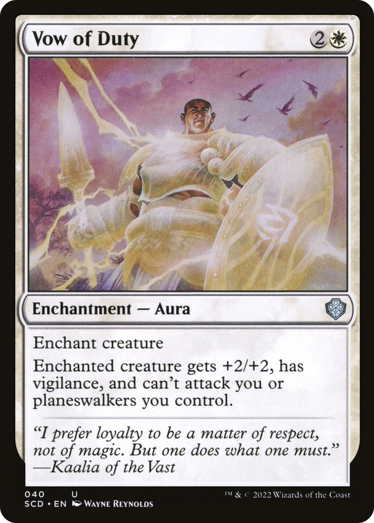 Vow of Duty [Starter Commander Decks] | Empire Gaming NC