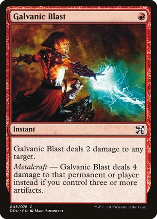 Galvanic Blast [Duel Decks: Elves vs. Inventors] | Empire Gaming NC