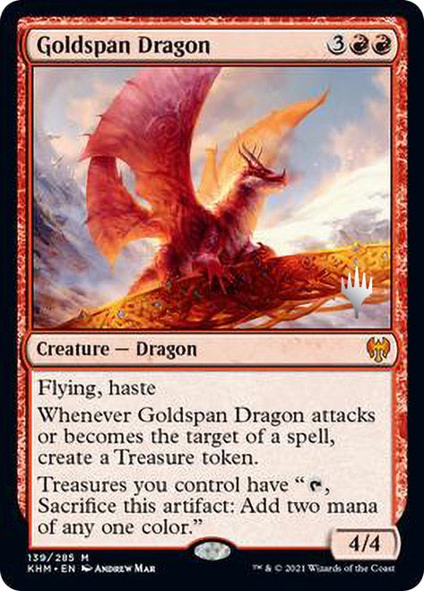 Goldspan Dragon [Kaldheim Promo Pack] | Empire Gaming NC