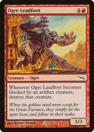 Ogre Leadfoot [Mirrodin] | Empire Gaming NC