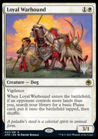 Loyal Warhound (Promo Pack) [Dungeons & Dragons: Adventures in the Forgotten Realms Promos] | Empire Gaming NC