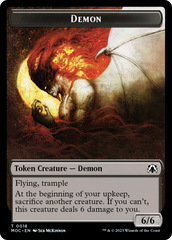 Angel (3) // Demon Double-Sided Token [March of the Machine Commander Tokens] | Empire Gaming NC