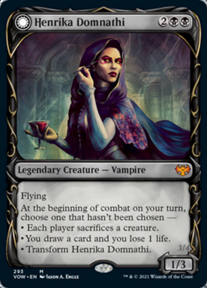 Henrika Domnathi // Henrika, Infernal Seer (Showcase Fang Frame) [Innistrad: Crimson Vow] | Empire Gaming NC