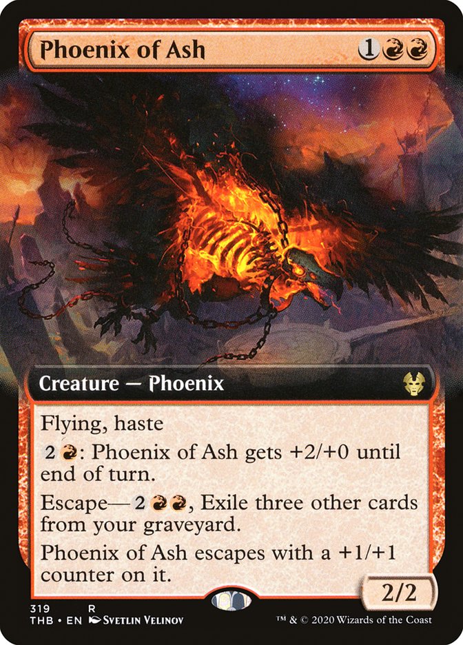 Phoenix of Ash (Extended Art) [Theros Beyond Death] | Empire Gaming NC