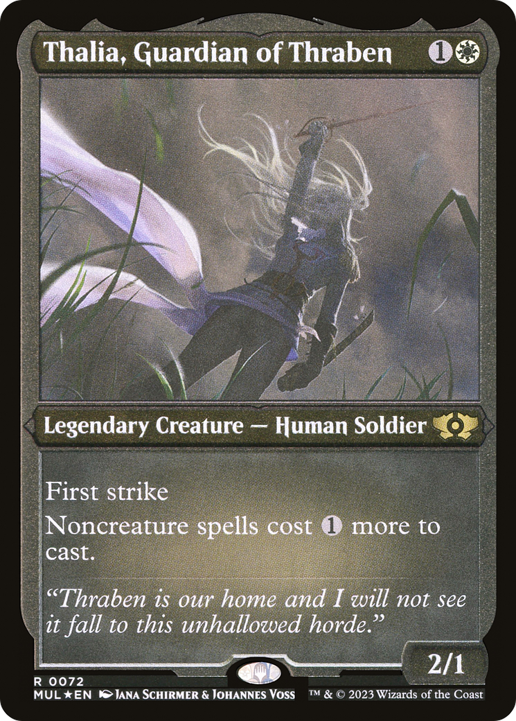 Thalia, Guardian of Thraben (Foil Etched) [Multiverse Legends] | Empire Gaming NC