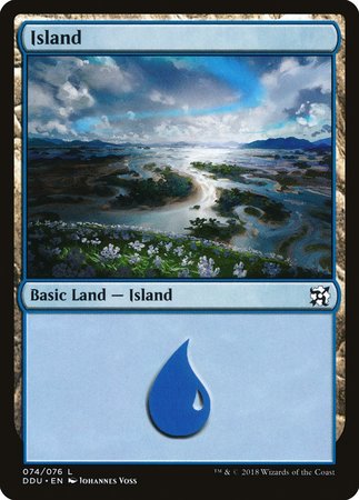 Island (74) [Duel Decks: Elves vs. Inventors] | Empire Gaming NC