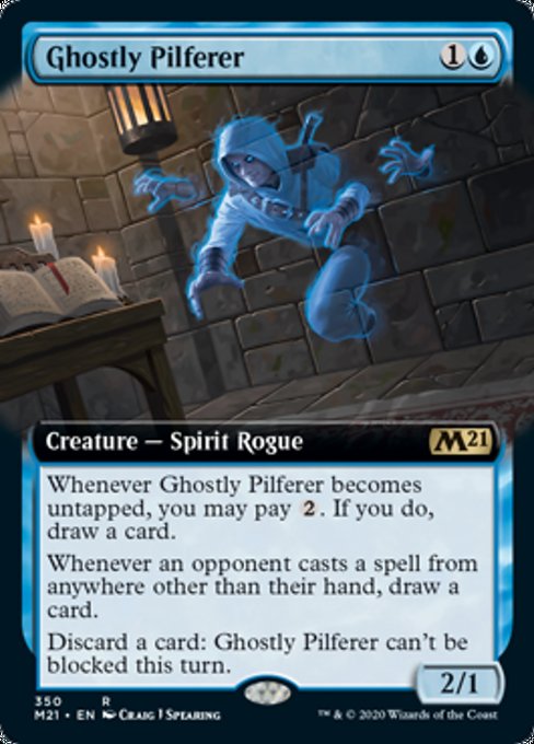 Ghostly Pilferer (Extended Art) [Core Set 2021] | Empire Gaming NC