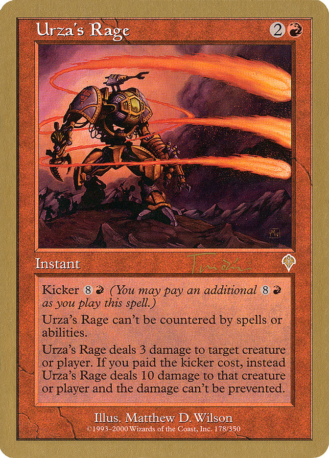 Urza's Rage (Jan Tomcani) [World Championship Decks 2001] | Empire Gaming NC