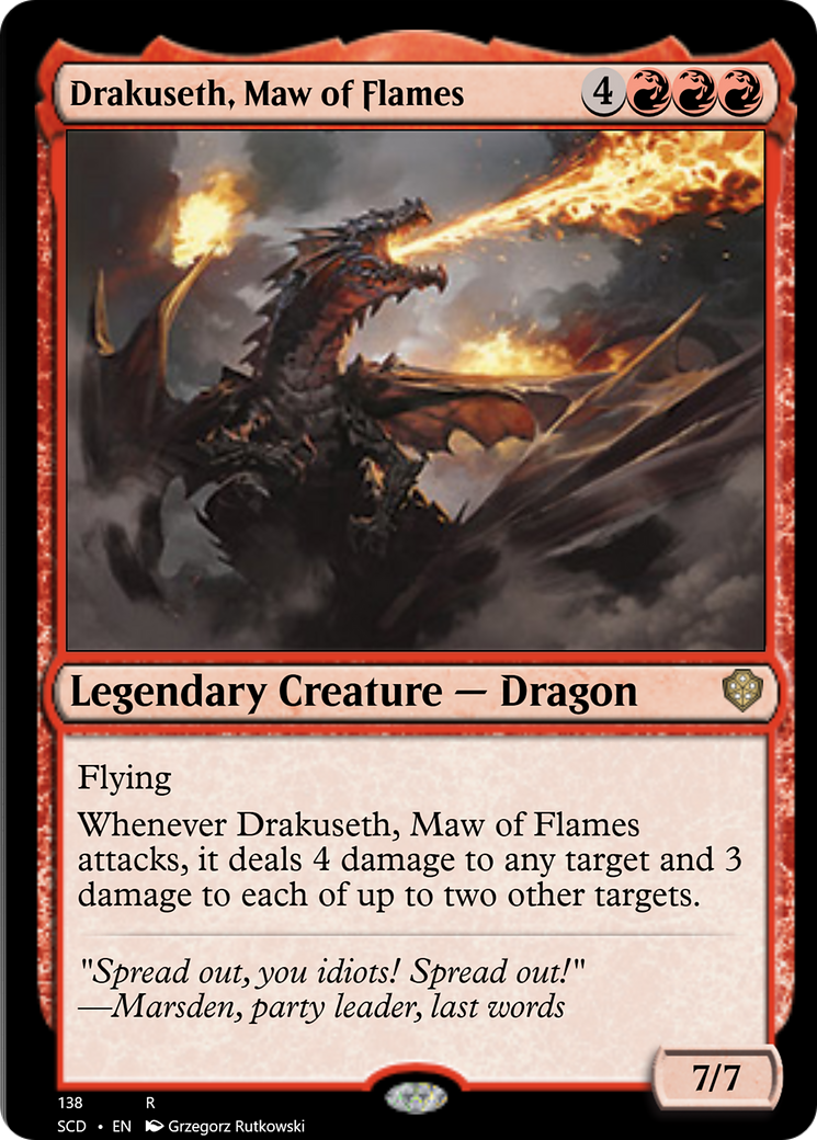 Drakuseth, Maw of Flames [Starter Commander Decks] | Empire Gaming NC