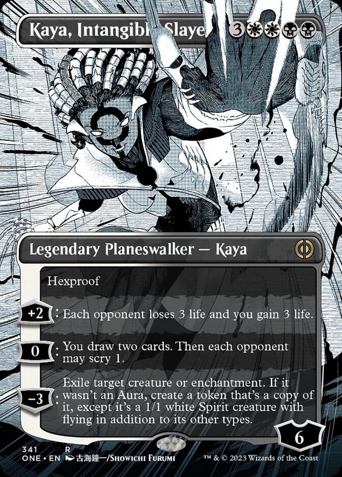 Kaya, Intangible Slayer (Borderless Manga) [Phyrexia: All Will Be One] | Empire Gaming NC