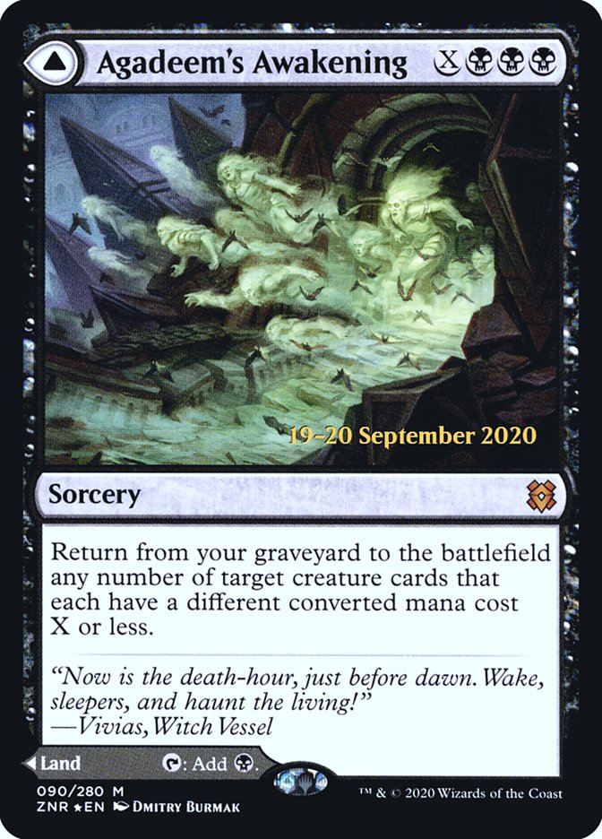 Agadeem's Awakening // Agadeem, the Undercrypt  [Zendikar Rising Prerelease Promos] | Empire Gaming NC