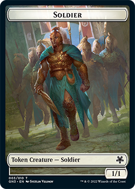 Soldier // Elf Warrior Double-Sided Token [Game Night: Free-for-All Tokens] | Empire Gaming NC