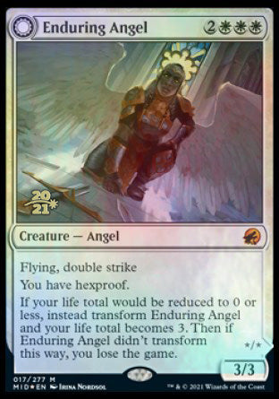 Enduring Angel // Angelic Enforcer [Innistrad: Midnight Hunt Prerelease Promos] | Empire Gaming NC