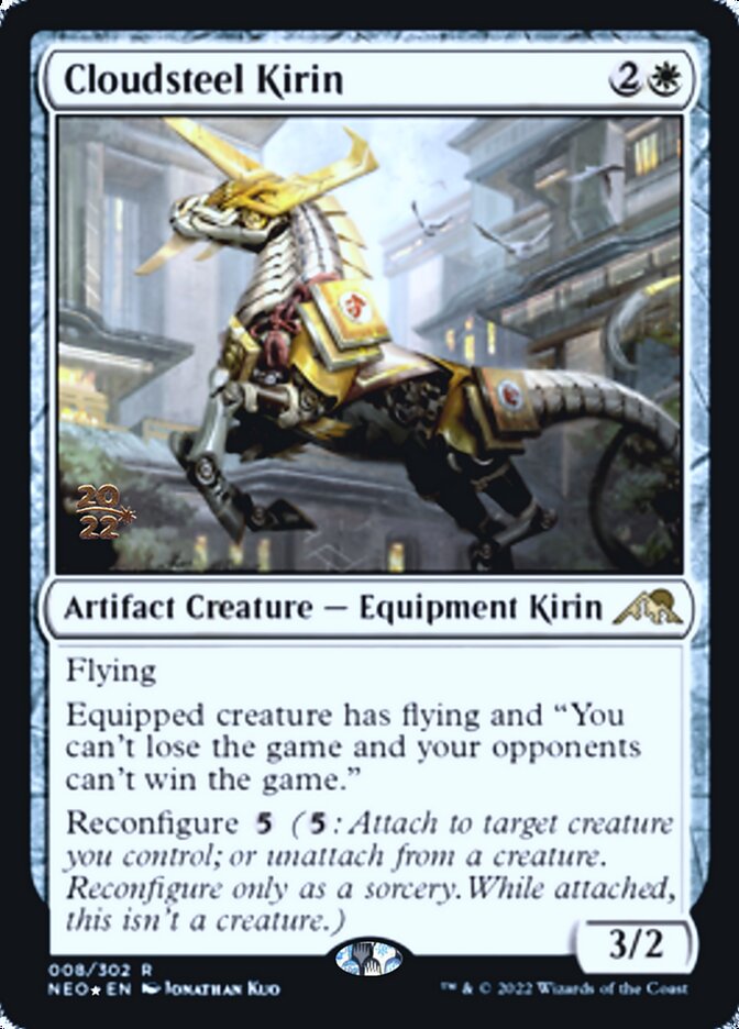 Cloudsteel Kirin [Kamigawa: Neon Dynasty Prerelease Promos] | Empire Gaming NC