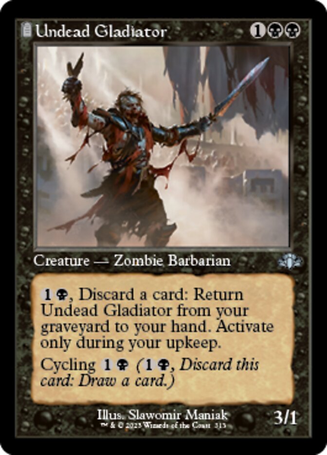 Undead Gladiator (Retro) [Dominaria Remastered] | Empire Gaming NC