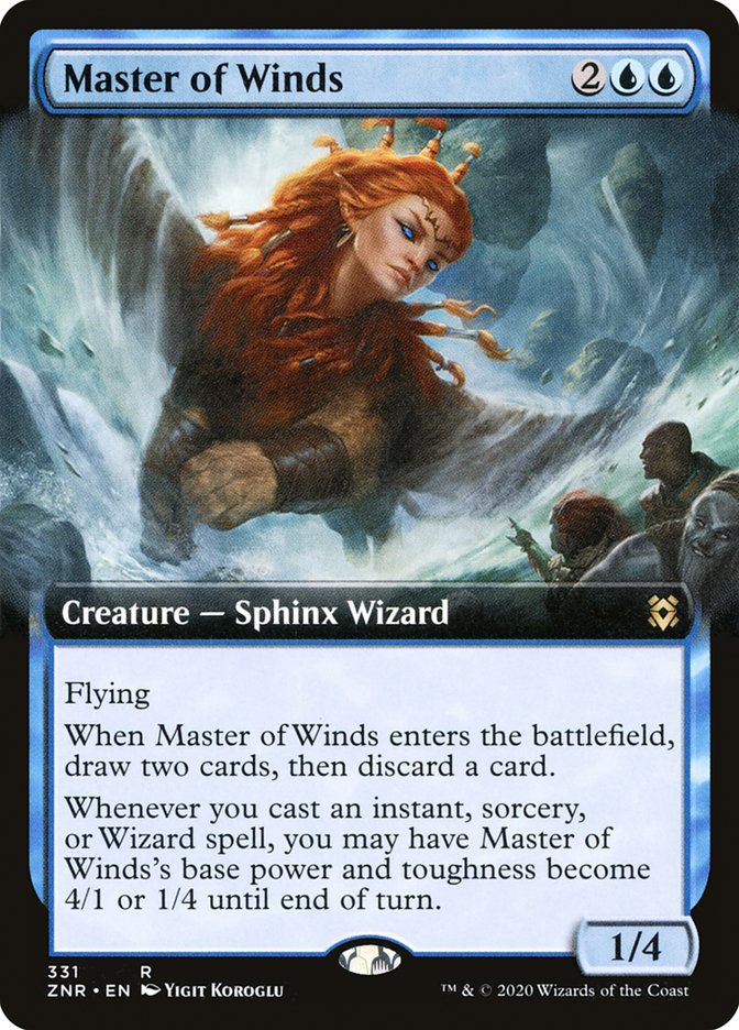 Master of Winds (Extended Art) [Zendikar Rising] | Empire Gaming NC