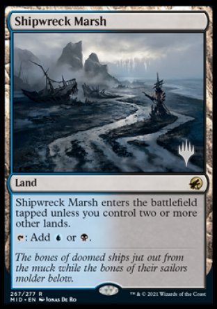 Shipwreck Marsh (Promo Pack) [Innistrad: Midnight Hunt Promos] | Empire Gaming NC