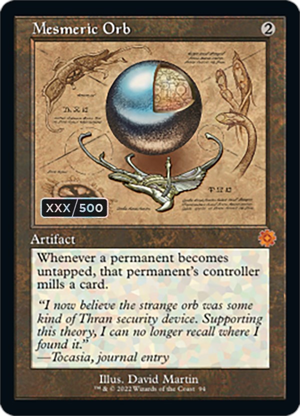 Mesmeric Orb (Retro Schematic) (Serial Numbered) [The Brothers' War Retro Artifacts] | Empire Gaming NC