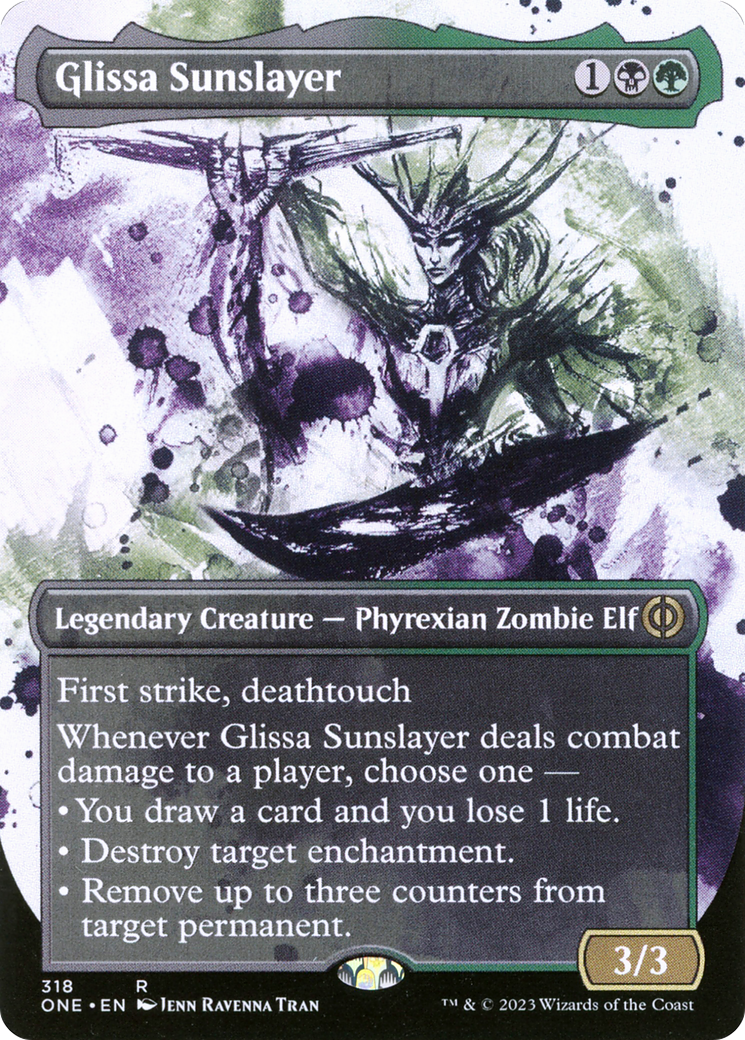 Glissa Sunslayer (Borderless Ichor) [Phyrexia: All Will Be One] | Empire Gaming NC