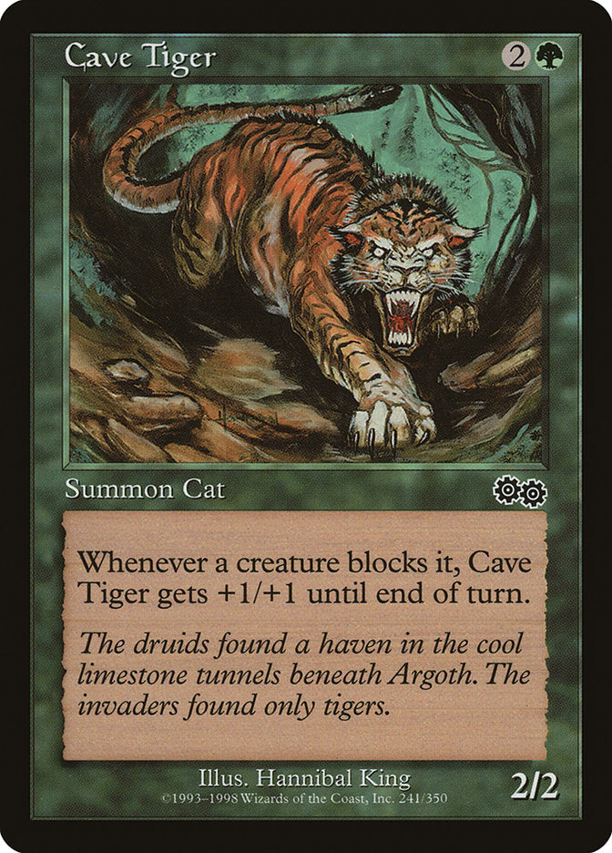 Cave Tiger [Urza's Saga] | Empire Gaming NC