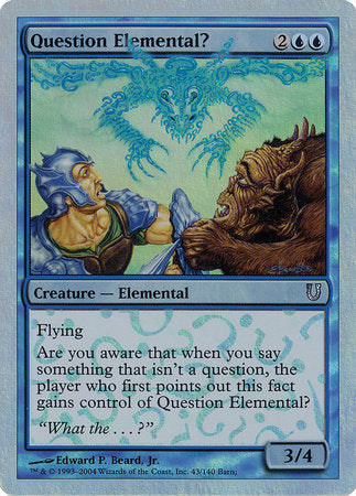 Question Elemental? (Alternate Foil) [Unhinged] | Empire Gaming NC