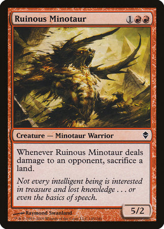 Ruinous Minotaur [Zendikar] | Empire Gaming NC