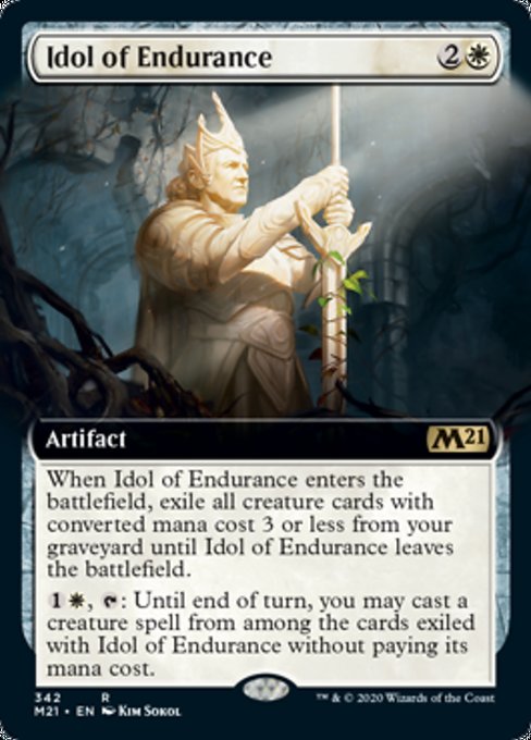 Idol of Endurance (Extended Art) [Core Set 2021] | Empire Gaming NC