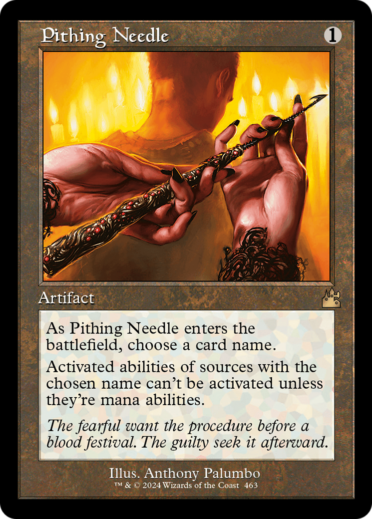 Pithing Needle (Retro Frame) [Ravnica Remastered] | Empire Gaming NC