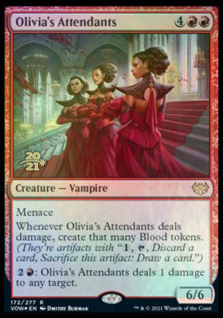 Olivia's Attendants [Innistrad: Crimson Vow Prerelease Promos] | Empire Gaming NC