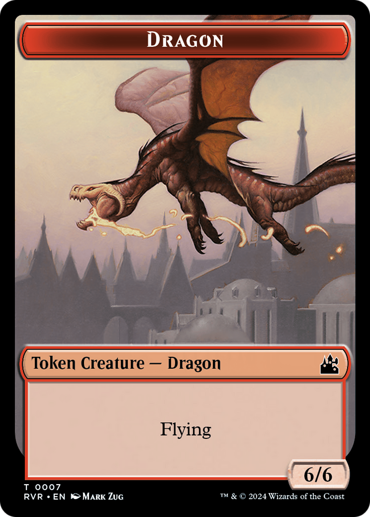 Dragon Token [Ravnica Remastered Tokens] | Empire Gaming NC