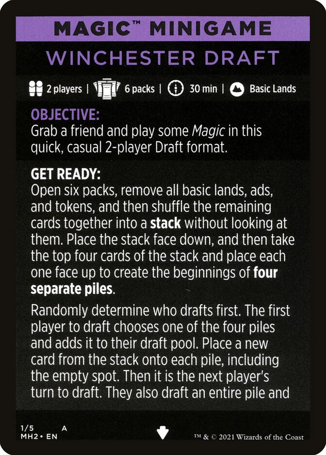 Winchester Draft (Magic Minigame) [Modern Horizons 2 Minigame] | Empire Gaming NC