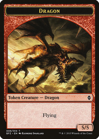 Dragon Token [Battle for Zendikar Tokens] | Empire Gaming NC