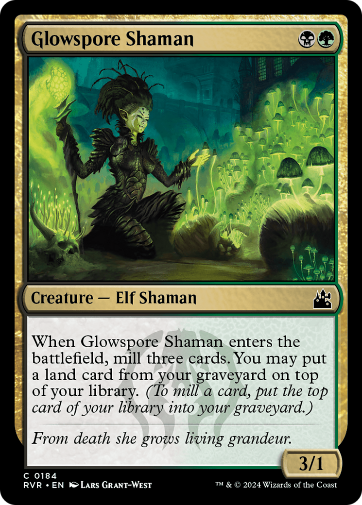 Glowspore Shaman [Ravnica Remastered] | Empire Gaming NC