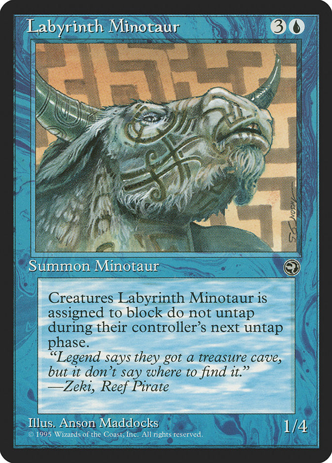 Labyrinth Minotaur (Zeki Flavor Text) [Homelands] | Empire Gaming NC