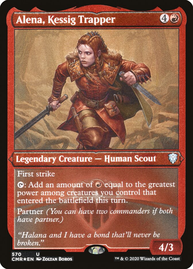 Alena, Kessig Trapper (Foil Etched) [Commander Legends] | Empire Gaming NC