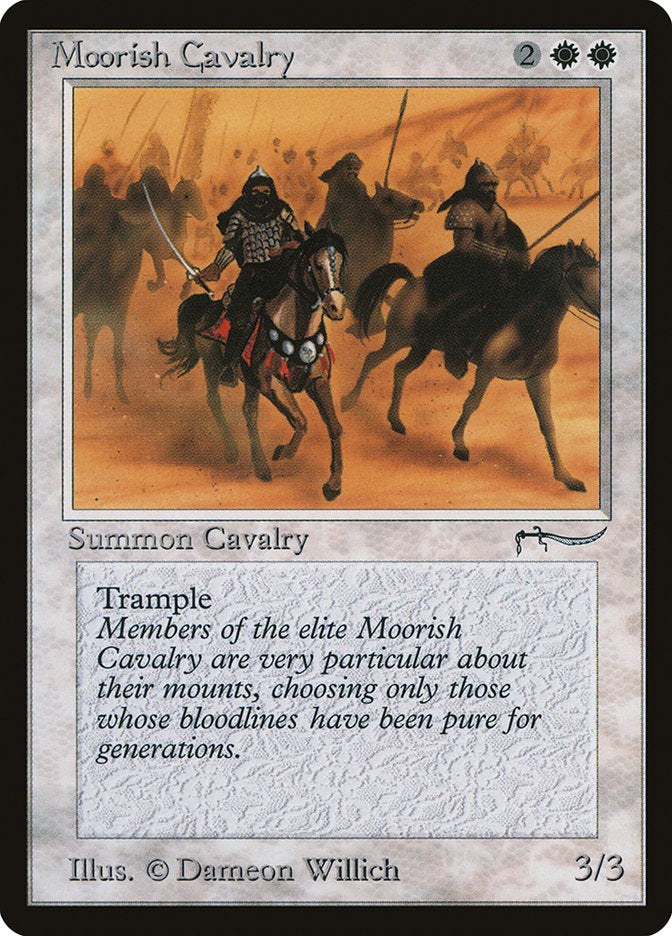 Moorish Cavalry (Dark Mana Cost) [Arabian Nights] | Empire Gaming NC