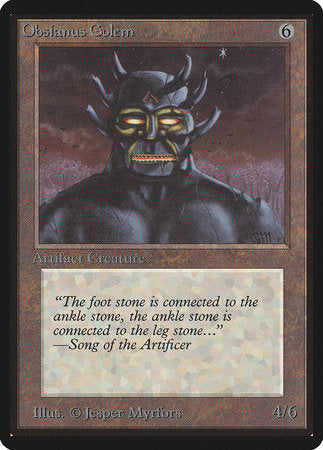 Obsianus Golem [Limited Edition Beta] | Empire Gaming NC