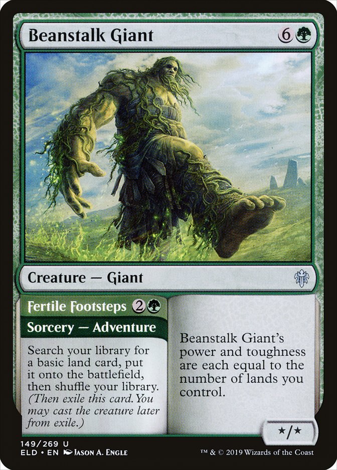 Beanstalk Giant // Fertile Footsteps [Throne of Eldraine] | Empire Gaming NC