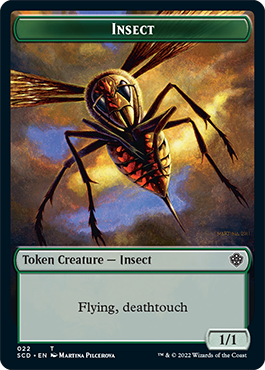 Insect // Soldier Double-Sided Token [Starter Commander Decks] | Empire Gaming NC