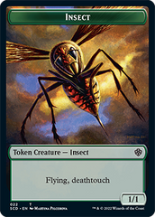 Insect // Human Warrior Double-Sided Token [Starter Commander Decks] | Empire Gaming NC