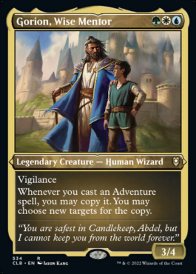 Gorion, Wise Mentor (Foil Etched) [Commander Legends: Battle for Baldur's Gate] | Empire Gaming NC