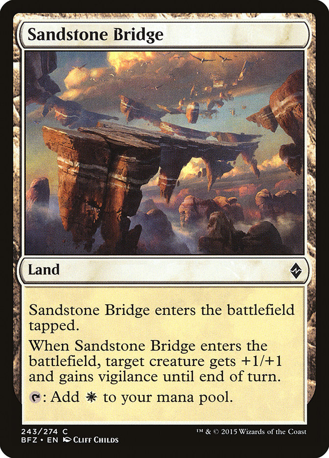 Sandstone Bridge [Battle for Zendikar] | Empire Gaming NC