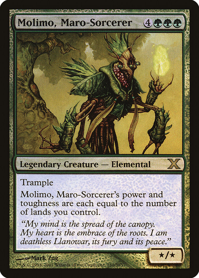 Molimo, Maro-Sorcerer (Premium Foil) [Tenth Edition] | Empire Gaming NC