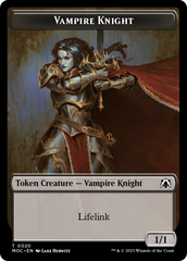 Vampire Knight // Soldier Double-Sided Token [March of the Machine Commander Tokens] | Empire Gaming NC