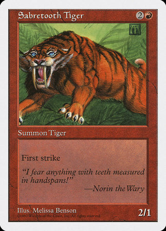 Sabretooth Tiger [Fifth Edition] | Empire Gaming NC