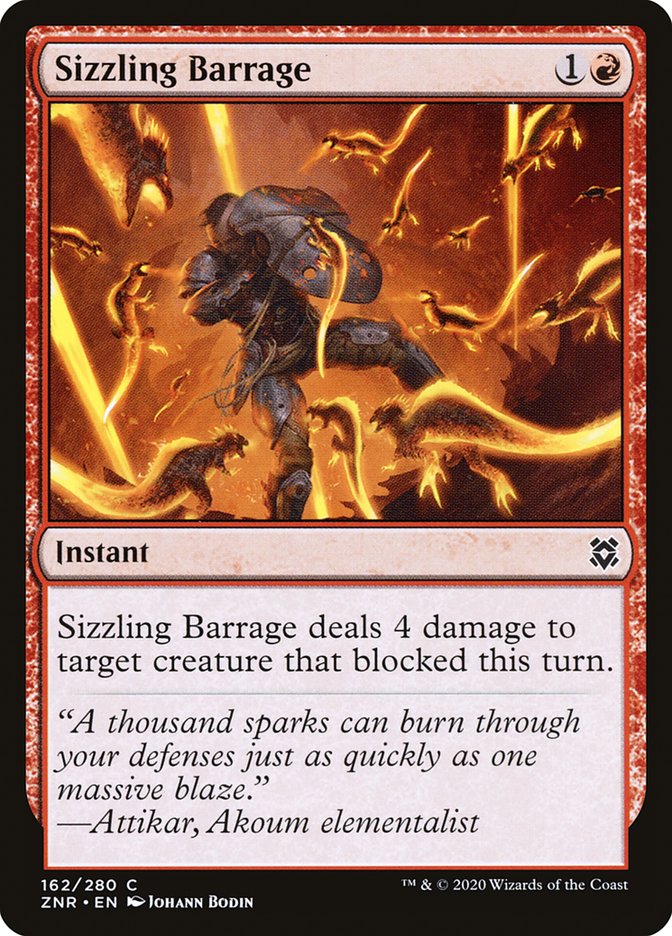 Sizzling Barrage [Zendikar Rising] | Empire Gaming NC