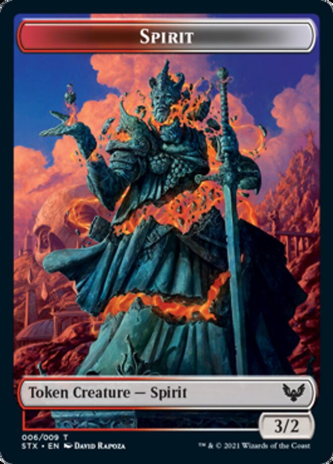 Spirit Token [Strixhaven: School of Mages Tokens] | Empire Gaming NC