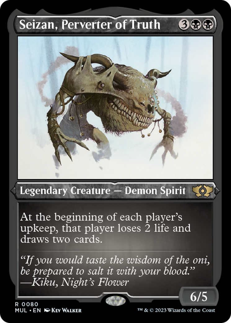 Seizan, Perverter of Truth (Foil Etched) [Multiverse Legends] | Empire Gaming NC