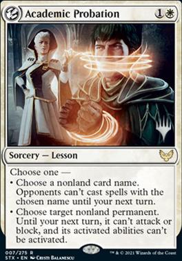 Academic Probation (Promo Pack) [Strixhaven: School of Mages Promos] | Empire Gaming NC